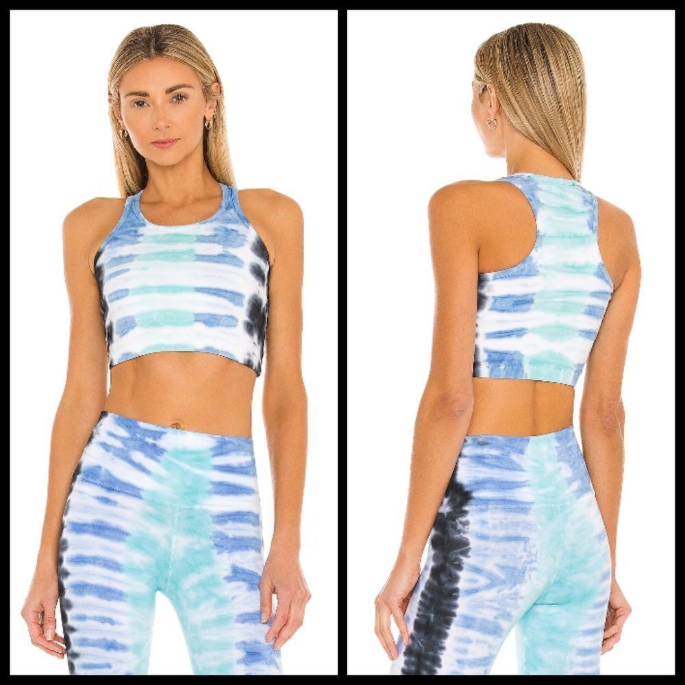 💕ELECTRIC & ROSE💕 Bella Bralette ~ Onyx Chambray & Laguna Tie-Dye Small S NWT